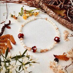 🍄Mushroom day- 🍄new - Beautiful necklace for girl 3-6 , 7-8 years 🍄